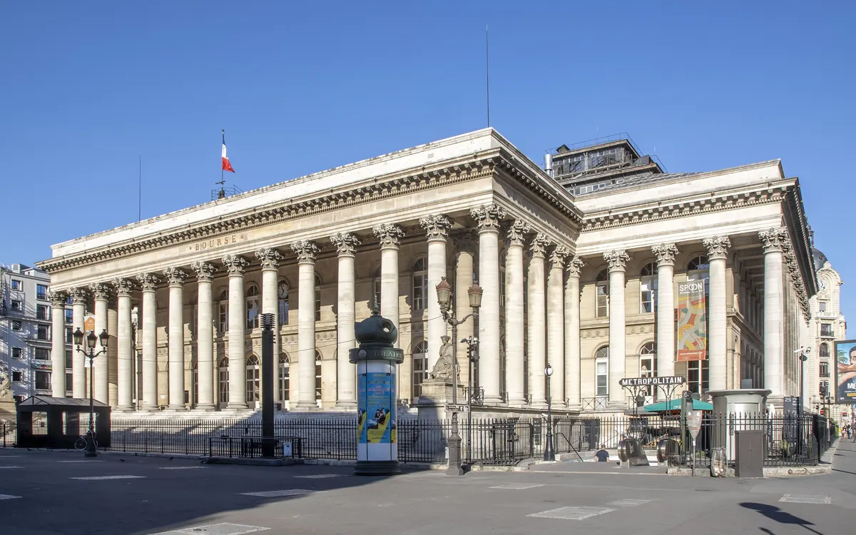 Palais Brongniart, the historic Paris stock exchange building (illustrative photo)