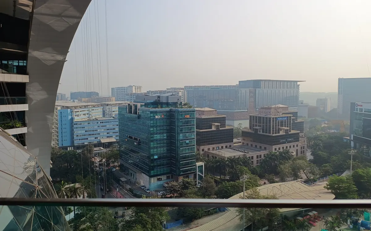 Office towers of the Bandra Kurla Complex business district in Mumbai on a hazy day (illustrative photo)