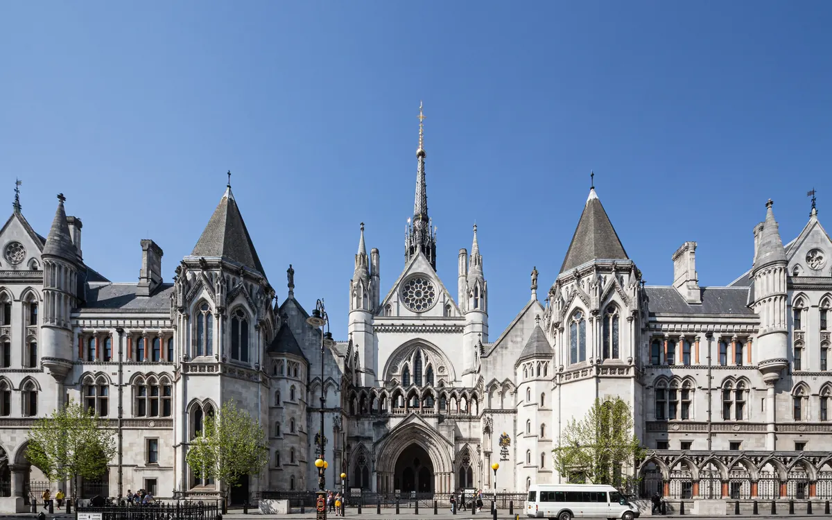 The Royal Courts of Justice on the Strand in London
